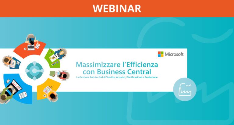 Massimizzare l’efficienza con Business Central - Cover Webinar