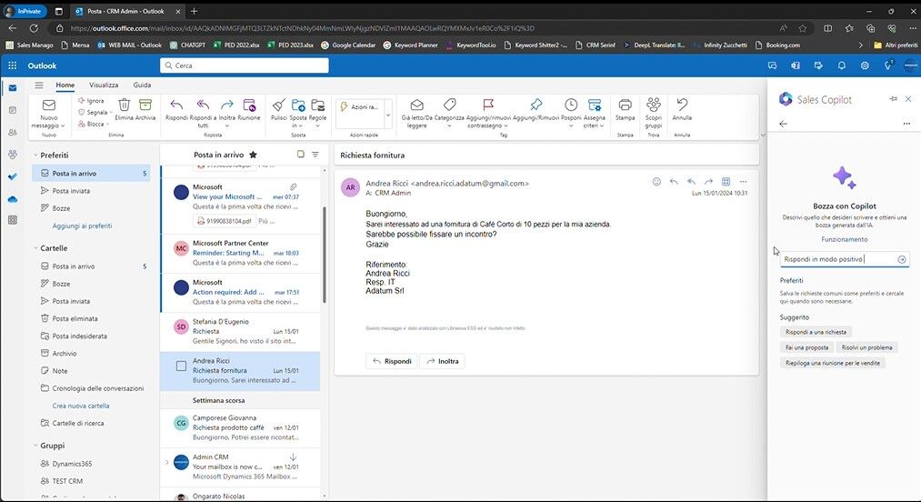 Prompt con Sales Copilot