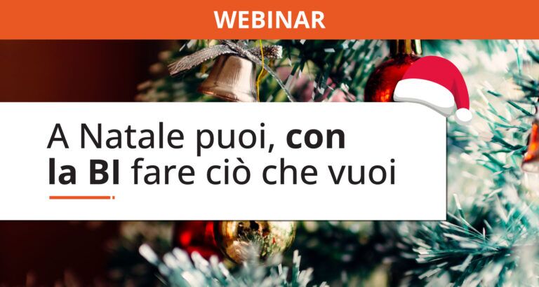 Webinar A Natale puoi, con la BI fare ciò che vuoi