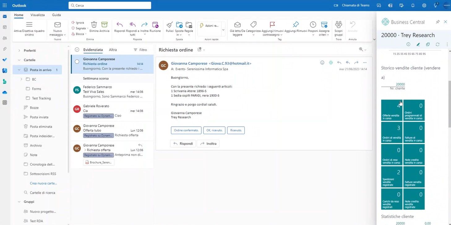documenti commerciali in outlook 1