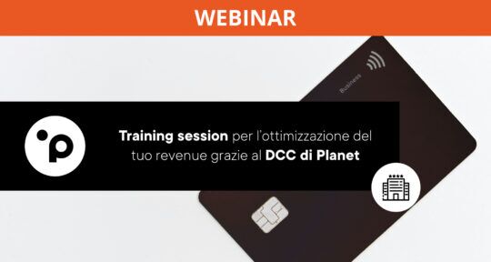 Training session per l’ottimizzazione del tuo revenue grazie al DCC di Planet