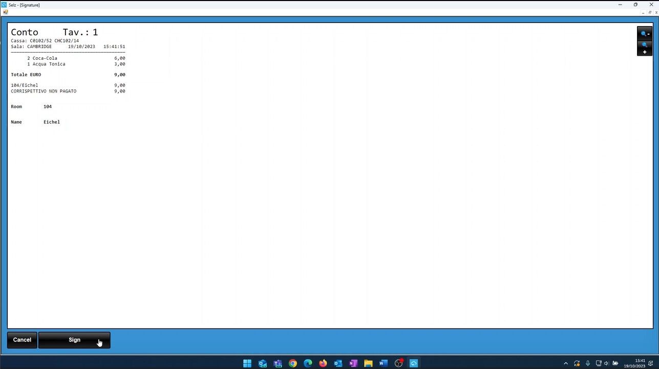 addebito in camera con iSelz Cloud e protel PMS