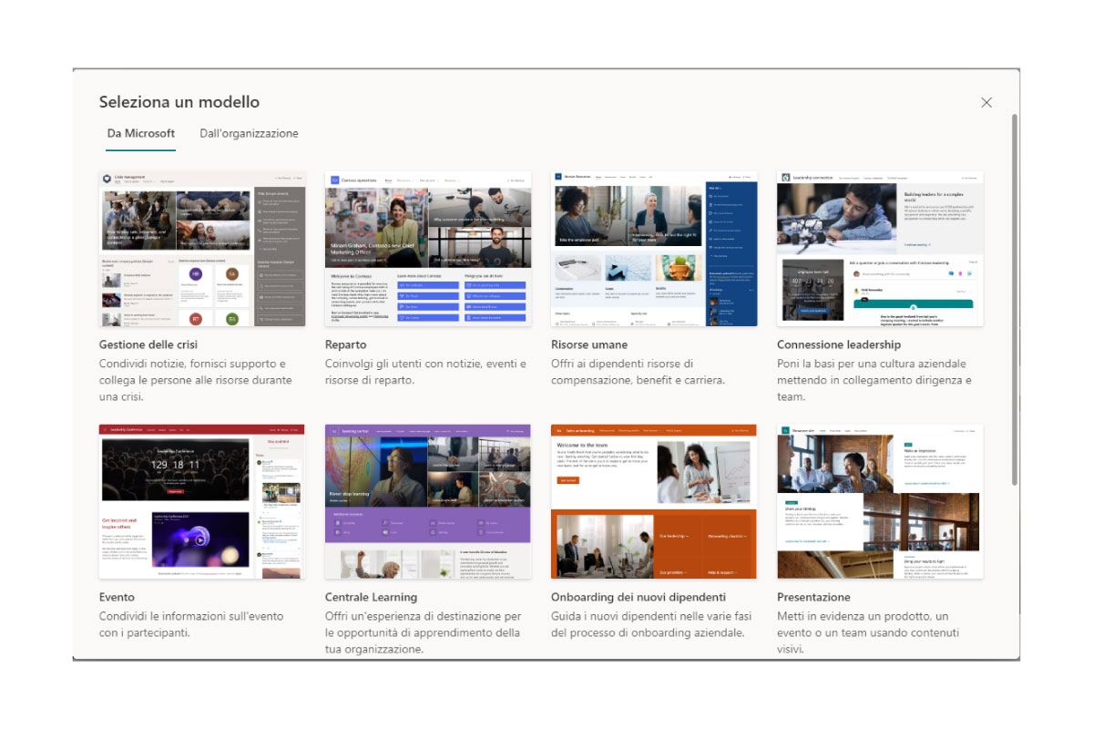 Immagine Modelli Sharepoint