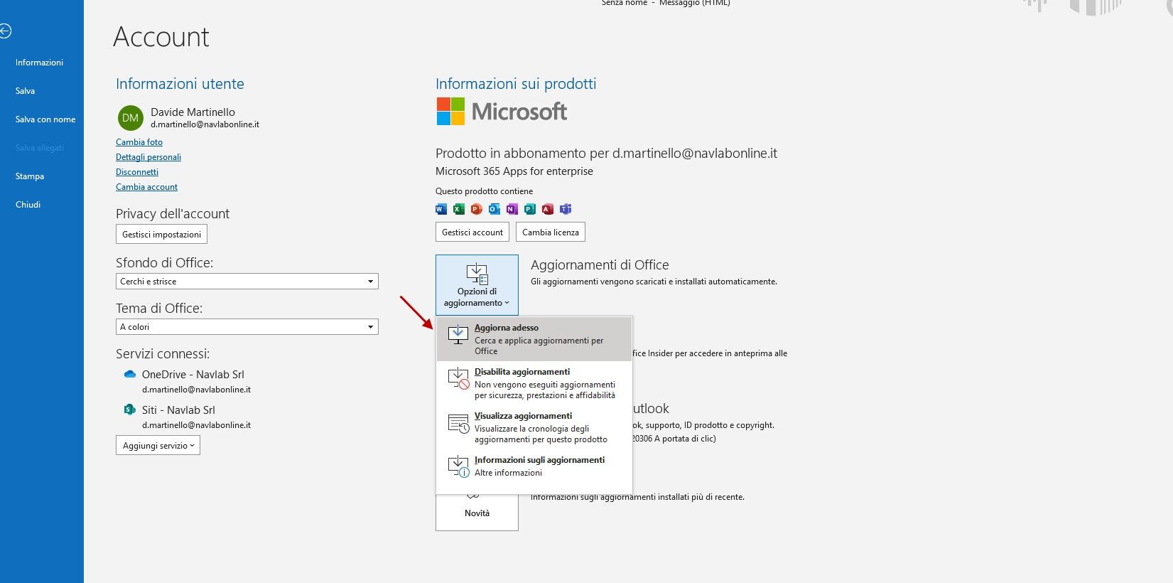 Screen aggiornamento contro vulnerabilità zero-day