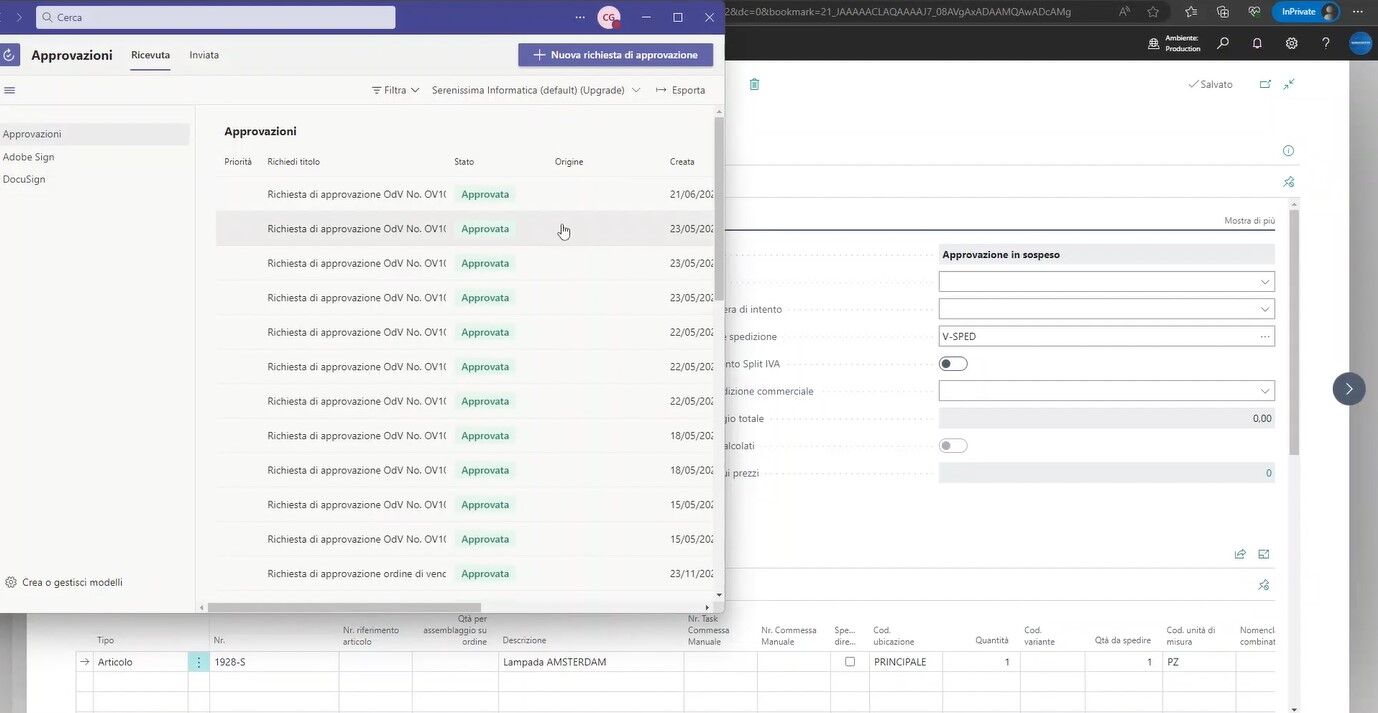 Flussi di approvazione Power Automate BC screen 4