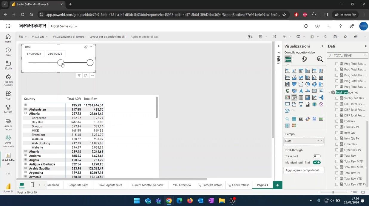 imposta diversi filtri