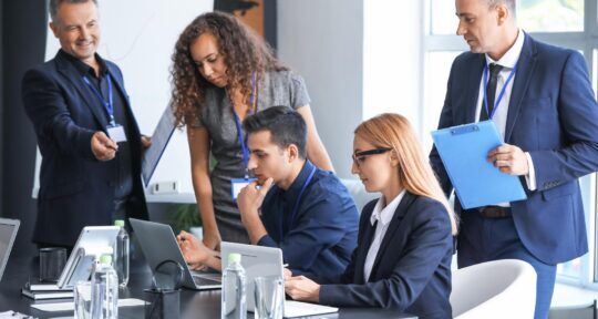 Team di gestione acquisti in una PMI